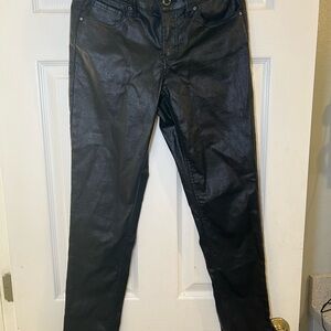 The Limited Black Straight Leg Pants with Sleek Finish